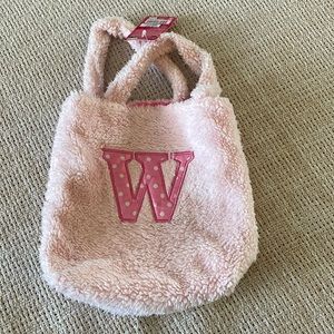 Small soft Sherpa “W” tote